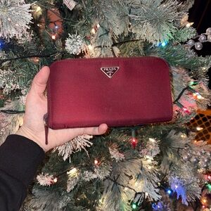 RARE RED AUTHENTIC PRADA WALLET